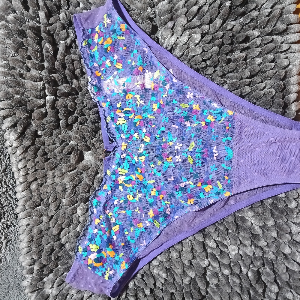 Savage X Fenty Purple and Blue Intimates Panties